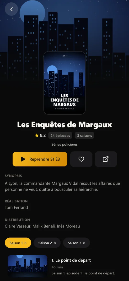Fiche d’une série